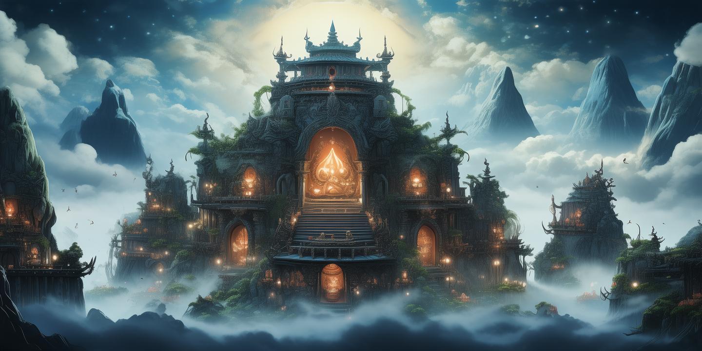 仙山遇凡间神秘客